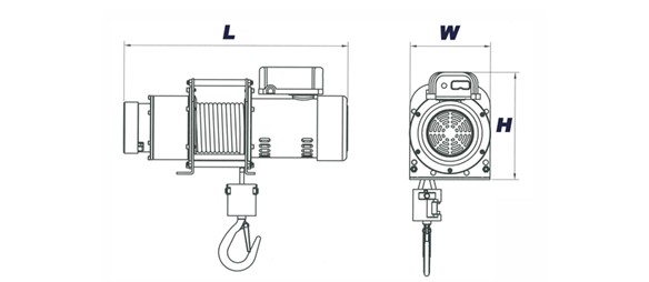 DU-202卷揚機尺寸圖