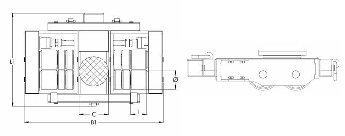 德國JUNG JLA-p15/30G氣動搬運小坦克尺寸