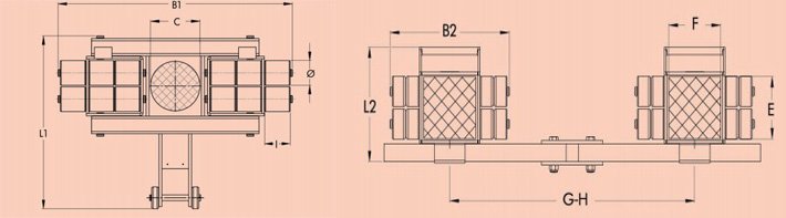 德國JUNG JLB3K JFB3K組合式搬運小坦克尺寸