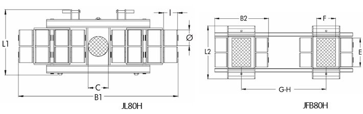 JL80H JFB80H搬運小坦克160噸尺寸圖