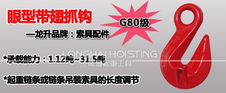 G80眼型帶翅抓鉤