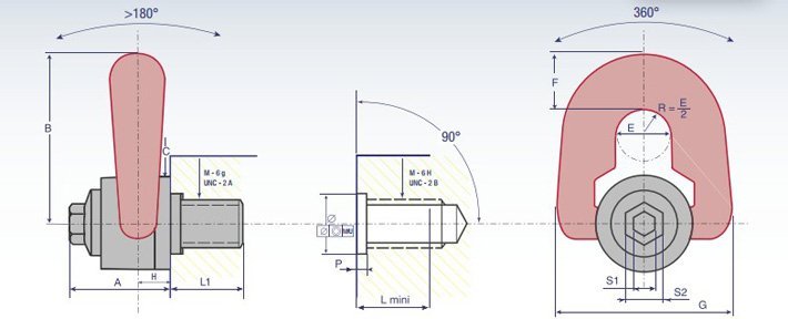 DSP+C旋轉吊環尺寸