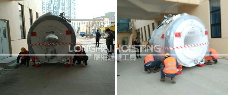 龍升LHUW手搖搬運小坦克應用