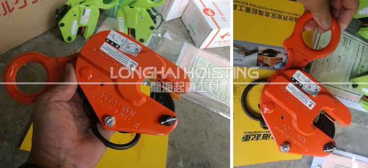 鷹牌SL型豎吊鋼板起重鉗實(shí)物 鷹牌SL型豎吊鋼板起重鉗實(shí)物