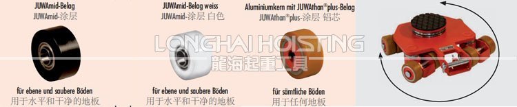 JKB型萬向搬運(yùn)坦克車輪子選配