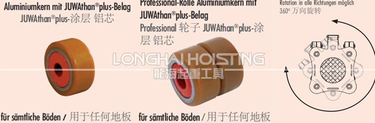 JLF型萬向搬運(yùn)坦克車輪子選配